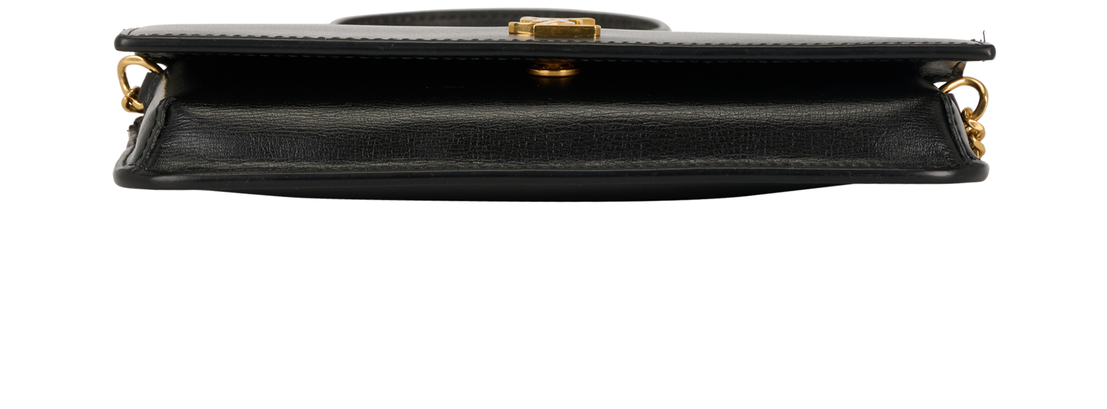 Cassandre Phone Pouch, &pound;420, Handbags, Black, Leather, Top view